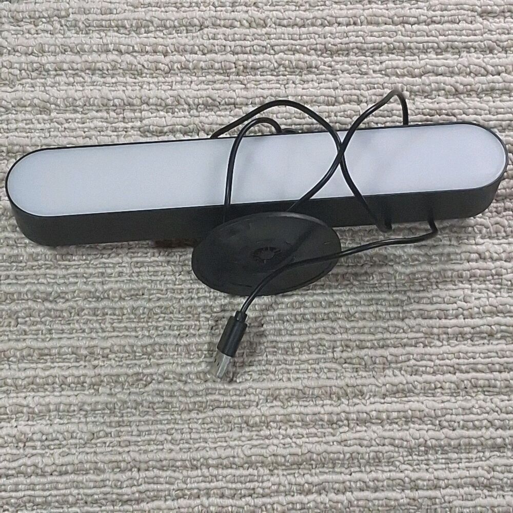 usb rgb monitor light bar auto color changing screenbar led desk lamp black pc